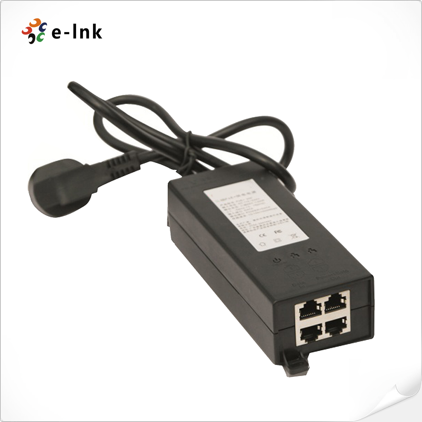 Switch Power Injector 2-Group POE Adapter Injector Up to 30W of power on 2-pairs