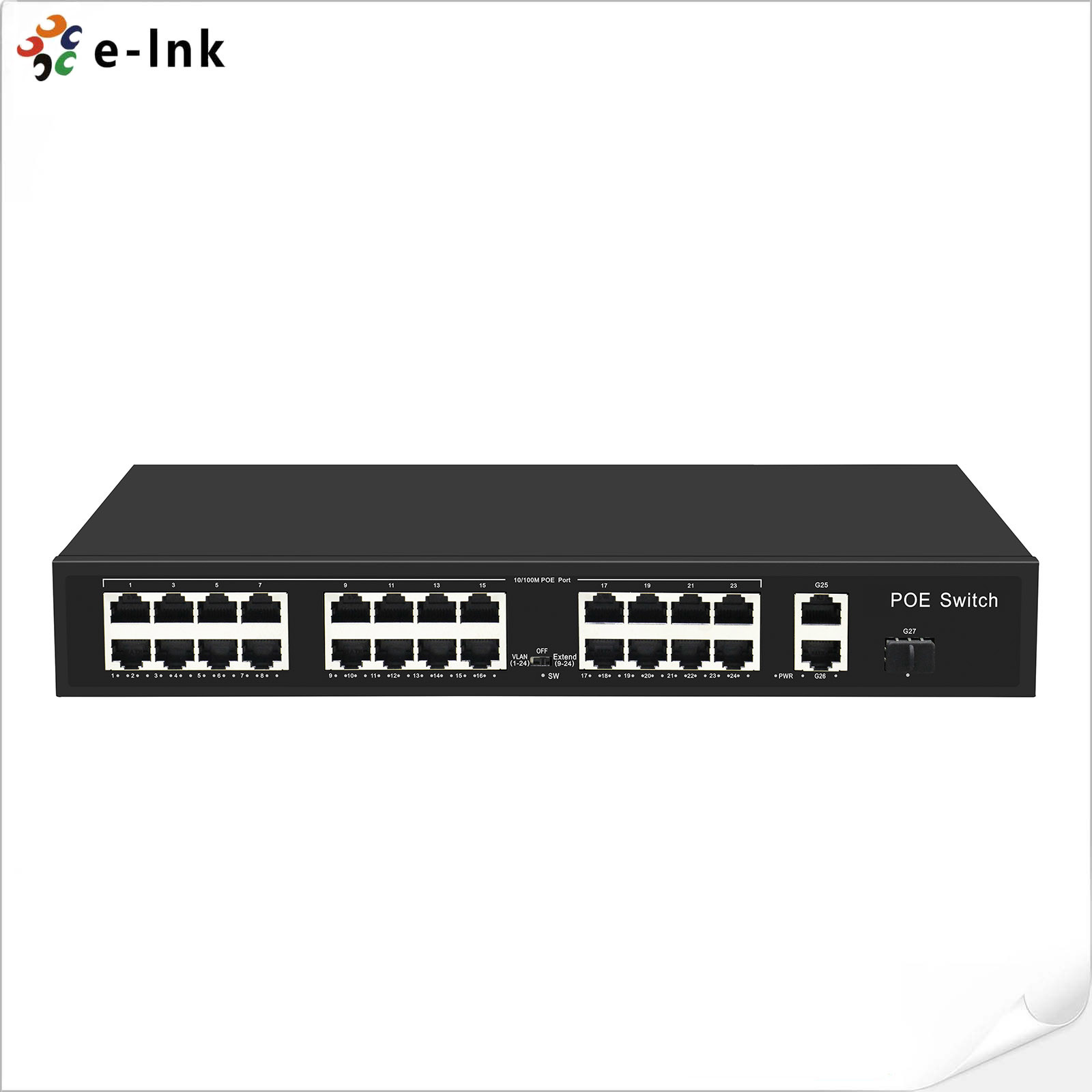 Rack Mount 16 Port 10gb PoE Switch SFP Ethernet สำหรับ cCTV