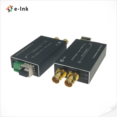 12G SDI เป็น Fiber Converter การส่งสัญญาณระดับการออกอากาศแบบไม่บีบอัดด้วย Tally / RS485