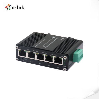 มินิ อินดัสเตรียล จัดการ 4-Port 10/100/1000T 802.3at PoE 30W + 1-port 10/100/1000T Uplink Ethernet Switch
