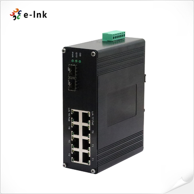 สวิตช์อีเธอร์เน็ต Industrial 8 พอร์ต 10/100/1000M/2.5G 802.3at PoE + 2 พอร์ต 1.25G/2.5G/10G SFP+