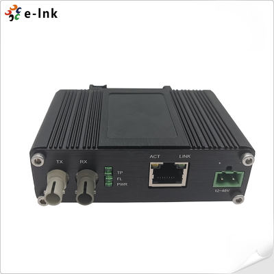 Mini Industrial 10BASE-T ถึง 10BASE-FL Ethernet Media Converter