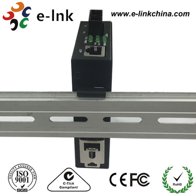 DIN-Rail 10/100/1000Base-TX เป็น 1000Base-X Ethernet Media Converter