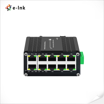 มินิ อินดัสเตรล 8-Port 10/100/1000T 802.3at PoE + 2-Port 10/100/1000T Compact Ethernet Switch