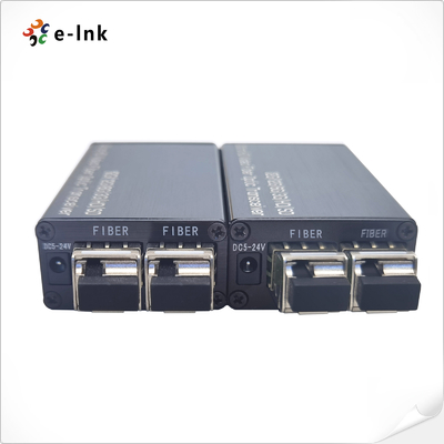 มินิ 24G-SDI เป็นเครื่องแปลงไฟเบอร์ด้วยไฟเบอร์ 2 x 12G-SDI 1*LC