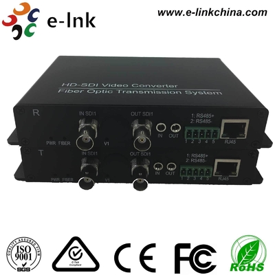 ตัวแปลงสัญญาณ SD/HD/3G-SDI + ข้อมูล RS485/RS422/RS232 + Ethernet 10/100M ผ่านใยแก้วนำแสง