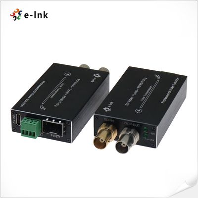 เครื่องแปลงไฟเบอร์ 3G-SDI แบบเล็ก พร้อม Tally & Reverse RS485