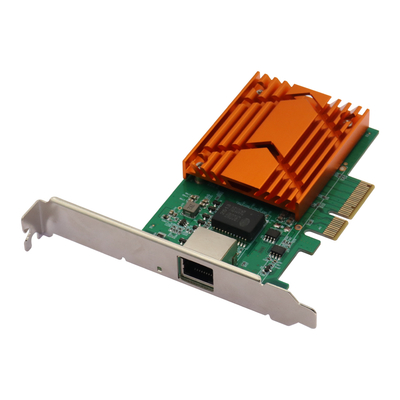PCIe x4 โป๊กเกอร์เครือข่าย Ethernet RJ45 10G