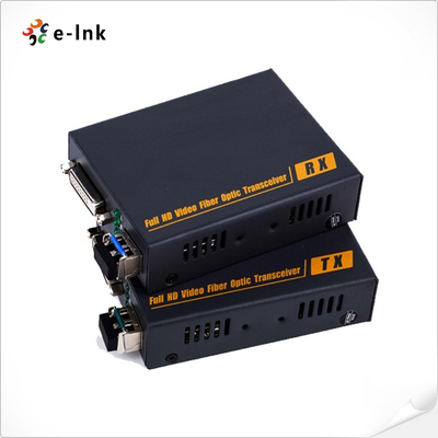 1080P DVI-D ไฟเบอร์ออปติก เอ็กซ์เทนเดอร์