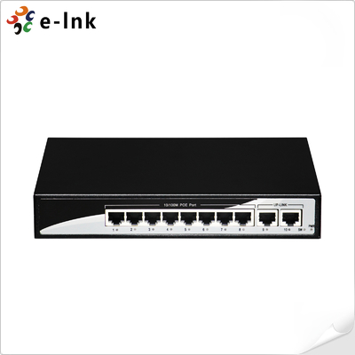 8 ท่า 10/100BASE-T PoE และ 2 ท่า 100BASE-T Uplink Ethernet Switch