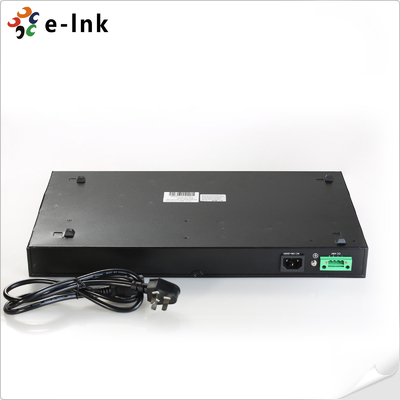 24-Port 10/100/1000Base-T + 4x1000Bae-SFP การจัดการสวิตช์ PoE