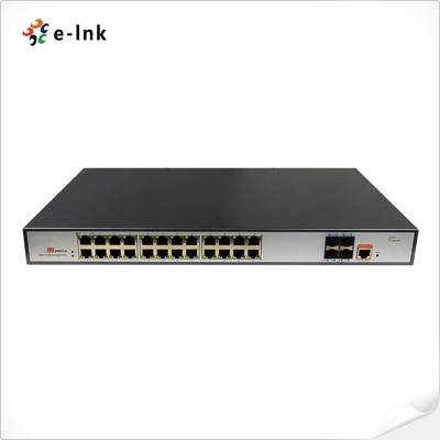 สวิตช์ PoE แบบจัดการ L3: 24 พอร์ต 10/100/1000Base-T PoE+ พร้อม 4 พอร์ต SFP+ 10G