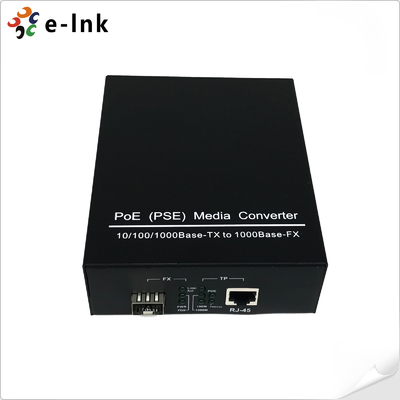 ตัวแปลงสื่อ PoE(PSE) 10/100/1000Base-TX เป็น 1000Base-X SFP