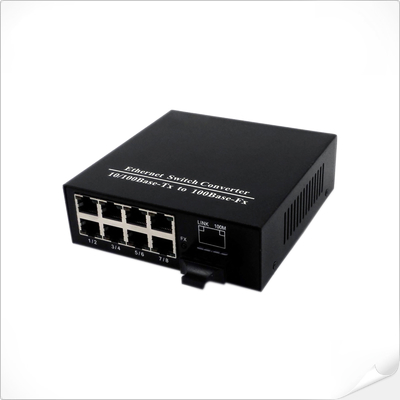 8-Port 10/100Base-TX + 1-Port 100Base-FX ไฟเบอร์อีเทอร์เน็ตสวิตช์