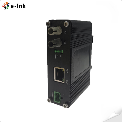 Mini Industrial 10BASE-T ถึง 10BASE-FL Ethernet Media Converter