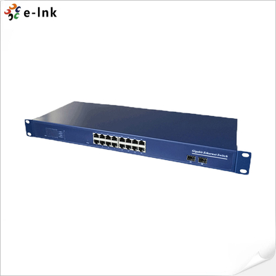 16 ท่า 10/100/1000M Gigabit Switch กับ 2 สล็อต SFP