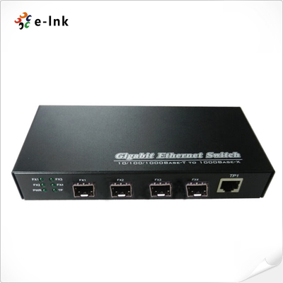 การปรับแต่งตัวเอง 3-port 10/100/1000BASE-T + 4-port 1000BASE SFP Ethernet Switch
