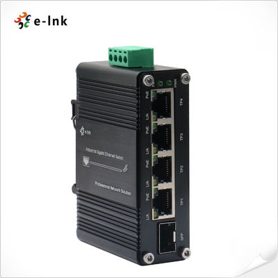 quality มินิ อินดัสเตรล 4-Port 10/100/1000T 802.3at PoE + 1-Port 100/1000X SFP Ethernet Switch ด้วย 12 ~ 48VDC Input factory