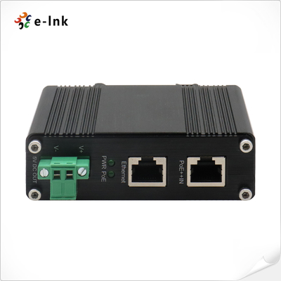 อุตสาหกรรม 10/100/1000Mbps 802.3at PoE+ Splitter ความแรงดันออก 5VDC