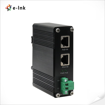 อุตสาหกรรม 10/100/1000Mbps 802.3at PoE+ Splitter ความแรงดันออก 5VDC