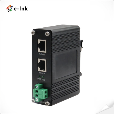 อุตสาหกรรม 10/100/1000Mbps 802.3at PoE + Splitter ความแรงดันออก 19VDC