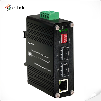 อุตสาหกรรม 1G / 10G SFP + เป็น SFP + OEO Converter (3R Repeater) ด้วยฟังก์ชัน 1G Ethernet Media Converter