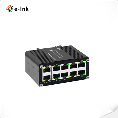 มินิ อินดัสเตรล 8-Port 10/100/1000T 802.3at PoE + 2-Port 10/100/1000T Compact Ethernet Switch