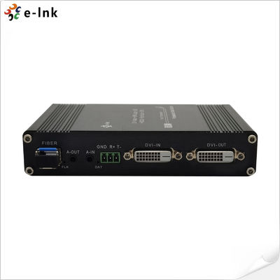 1Ch 1080P Bidi DVI + 1Ch Bidi RS232 + 1Ch Bidi Stereo Audio + GPIO ผ่านเครื่องขยายไฟเบอร์