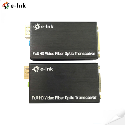 เครื่องขยายไฟเบอร์ออปติกแบบ DVI แบบเล็ก พร้อมเสียงสเตเรียออนไลน์