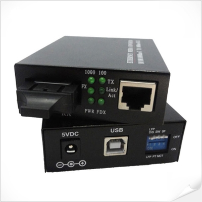 เครื่องแปลงสื่ออีเทอร์เน็ต 10/100Base-TX เป็น 100Base-FX