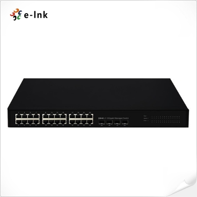L3 บริหาร 24G + 4x1000M SFP Ethernet Switch
