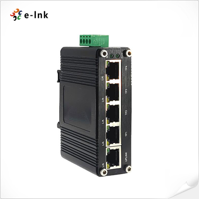 Mini Industrial 5-Port Gigabit Ethernet Switch with 5-port 10/100/1000BASE-T RJ45 with auto-MDI/MDI-X function