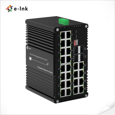 อุตสาหกรรม L2 + 24-Port 10/100/1000T + 4-Port 1000X SFP การจัดการ Ethernet Switcher