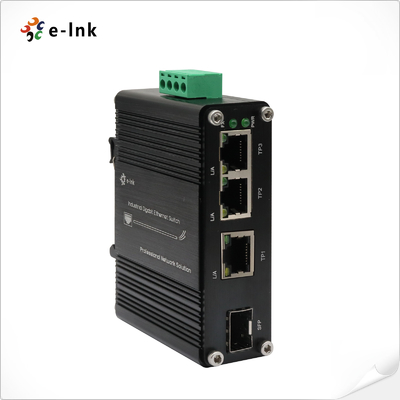 มินิ อินดัสเตรล 3-Port 10/100/1000T + 1-Port 100/1000X SFP Gigabit Ethernet Switch