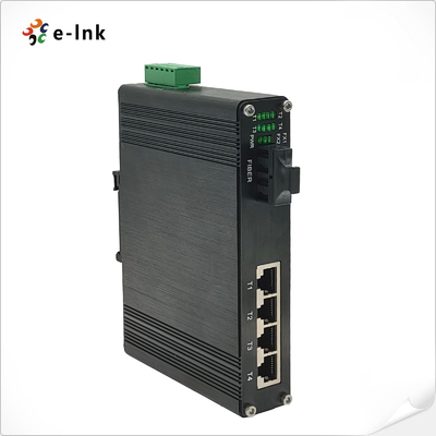 อุตสาหกรรม 4-Port 10/100Base-TX + 1-Port 100BASE-FX อีเทอร์เน็ตสวิตช์