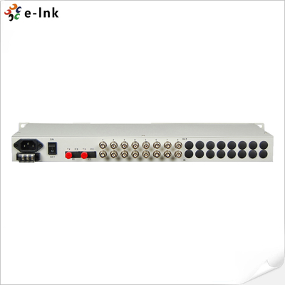 มัลติเพล็กเซอร์ PDH 16E1+4GE+LCD+SNMP
