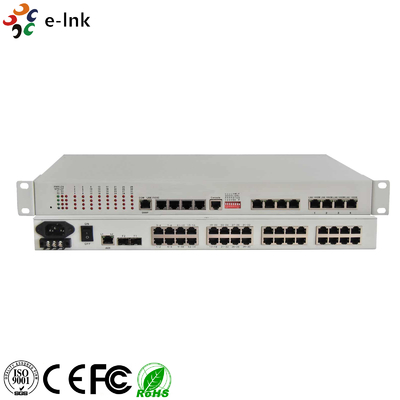 มัลติเพล็กเซอร์ 32E1 + 4GE PDH (ไฟเบอร์ออปติกสำรอง 1+1)
