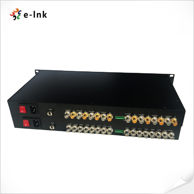 เครื่องแปลงไฟเบอร์ 3G-SDI 4 ช่อง 2 ด้าน