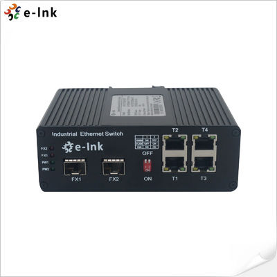 quality อุตสาหกรรม 4 ท่า 10/100/1000BASE-T + 2 ท่า 1000BASE-SFP 250m PoE Switch factory