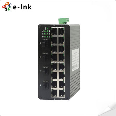 16 ท่า 10/100Base-T + 4 ท่า 1000Base SFP Industrial Ethernet Switch