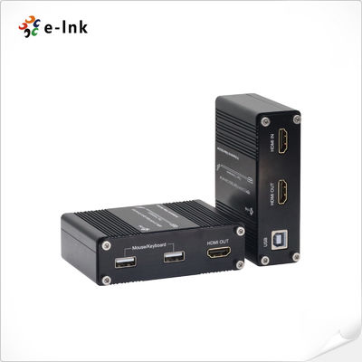 มินิ 4K/60Hz HDMI 2.0 KVM USB over Fiber Optic Extender รองรับการส่งสัญญาณคีย์บอร์ดและหนู