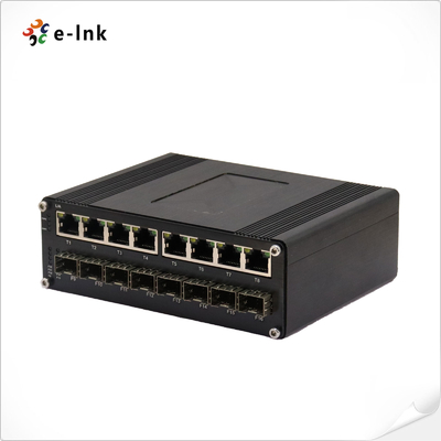สวิตช์อีเธอร์เน็ตแบบจัดการ Industrial L2+ 8 พอร์ต 10/100/1000T + 8 พอร์ต 1000X SFP