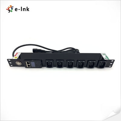 19 นิ้ว 1U 6 Port Intelligent Metered PDU การสนับสนุน การสื่อสารและการควบคุมทางไกล