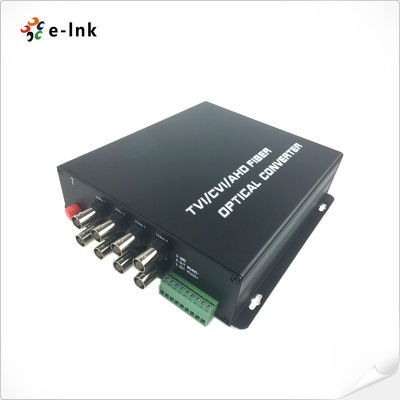 ตัวแปลงไฟเบอร์วิดีโอ 8 ช่อง HD-AHD/HD-CVI/HD-TVI/CVBS 4-in-1 พร้อมช่วงอุณหภูมิการทำงานกว้างแบบอุตสาหกรรม