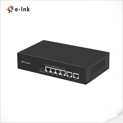 สวิทช์อีเทอร์เน็ตอัพลิงค์ 4 ท่า 10/100BASE-T PoE และ 2 ท่า 100BASE-T