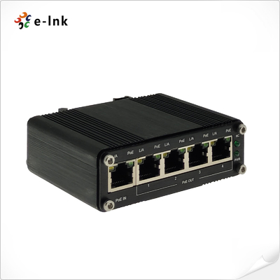 อุตสาหกรรม 1-Port 802.3bt PoE++ ถึง 4-Port 802.3af/at Gigabit PoE Extender รองรับการติดตั้ง DIN-Rail & Wall