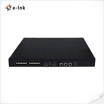 สวิตช์ไฟเบอร์ L3 Managed 16 พอร์ต 10G SFP + 2 พอร์ต 40G QSFP+