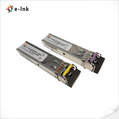 HD-SDI CWDM SFP Optical Transceiver 1270-1610nm ความยาว 20 กิโลเมตร ติดตาม MSA
